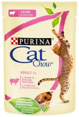 Purina Cat Chow Jagnięcina i zielona fasolka saszetka 85g