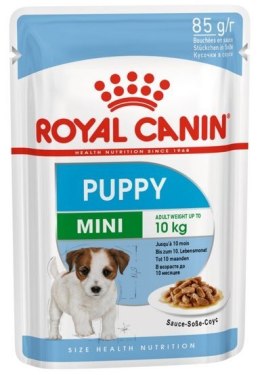 Royal Canin Mini Puppy karma mokra w sosie dla szczeniąt, od 2 do 10 miesiąca życia, ras małych saszetka 85g