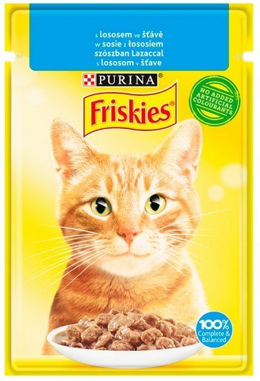 Friskies Łosoś saszetka 85g Friskies Łosoś saszetka 85g