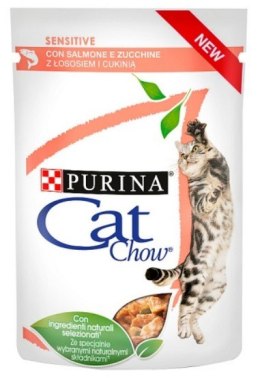 Purina Cat Chow Sensitive Łosoś saszetka 85g