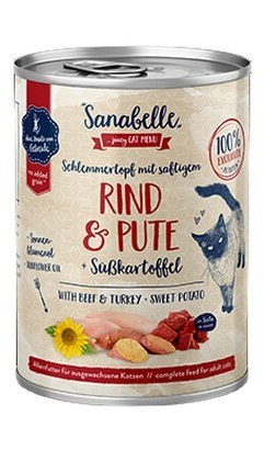 Sanabelle Wołowina, indyk i batat puszka 180g