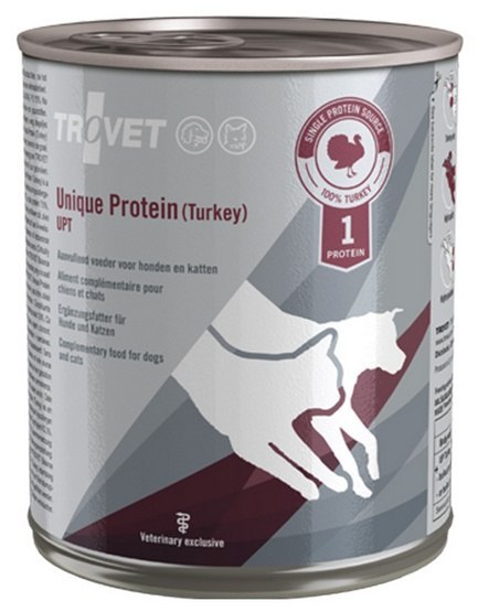 Trovet Unique Protein UPT Indyk dla psa i kota puszka 800g