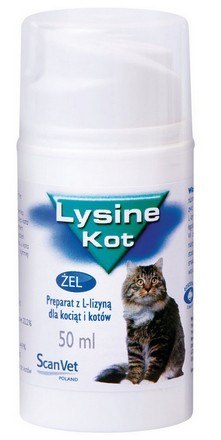 ScanVet Lysine kot żel - preparat z L-lizyną dla kotów i kociąt żel 50ml