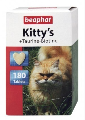 Beaphar Kitty's Taurine + Biotine tabletki witaminowe 75szt