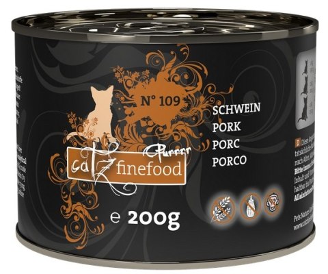 Catz Finefood Purrrr N.109 Dzik puszka 200g Catz Finefood Purrrr N.109 Dzik puszka 200g