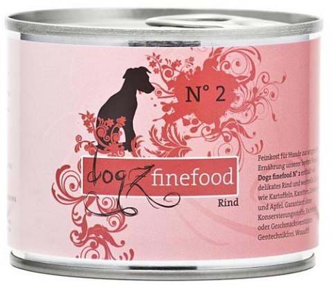 Dogz Finefood Classic N.02 Wołowina puszka 200g Dogz Finefood Classic N.02 Wołowina puszka 200g