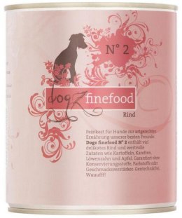 Dogz Finefood Classic N.02 Wołowina puszka 800g