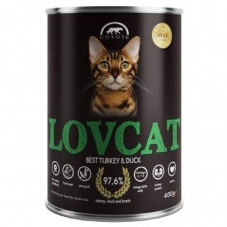 Coyote LovCat Best Turkey & Duck - indyk z kaczką 400 g Coyote LovCat Best Turkey & Duck - indyk z kaczką 400 g