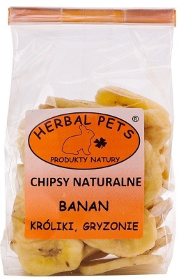 Herbal Pets Chipsy naturalne banan 75g