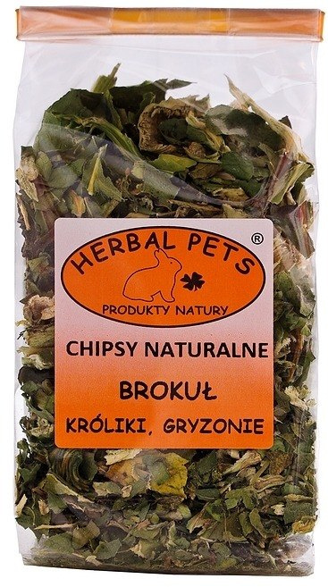 Herbal Pets Chipsy naturalne brokuły 50g Herbal Pets Chipsy naturalne brokuły 50g