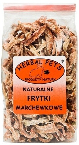 Herbal Pets Naturalne frytki marchewkowe 100g Herbal Pets Naturalne frytki marchewkowe 100g