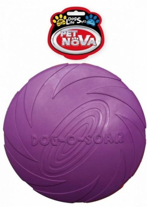 PET NOVA Rub Disc Violet - Frisbee, dysk gumowy 22cm