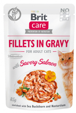 BRIT CARE cat pouch ADULT SAVORY salmon