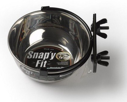 MidWest Snap'y Fit Miska stalowa do klatki 0,33 ml [SF40-10]