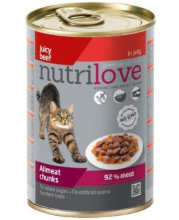 NUTRILOVE KOT pusz.400g gal. WOŁOWINA