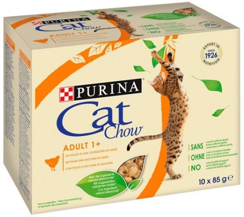 Purina Cat Chow Kurczak i cukinia saszetki 10x85g