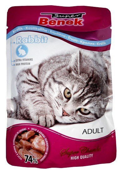 Super Benek saszetka królik w sosie 100g Super Benek saszetka królik w sosie 100g