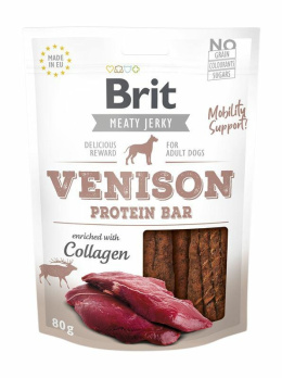 BRIT SNACK JERKY VENISON PROTEIN BAR 200g