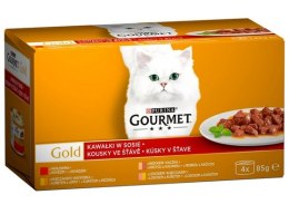 Gourmet Gold Mix - cztery smaki w sosie - puszka 4x85g