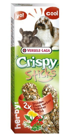 Versele-Laga Crispy Sticks Rabbit & Chinchilla Herbs - kolby dla królików i szynszyli z ziołami 110g
