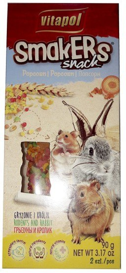 Vitapol Smakers dla gryzoni - popcorn 2szt Vitapol Smakers dla gryzoni - popcorn 2szt
