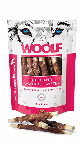 Woolf Twister przysmak z kaczką 100g Woolf Twister przysmak z kaczką 100g