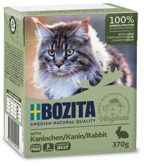 Bozita z Królikiem kawałki w galaretce kartonik 370g Bozita z Królikiem kawałki w galaretce kartonik 370g