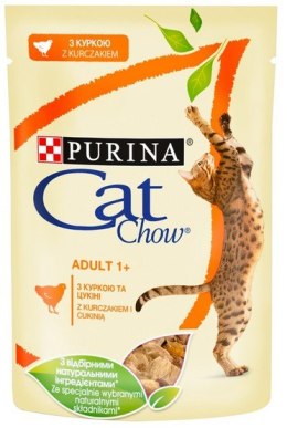 Purina Cat Chow Kurczak i cukinia saszetka 85g