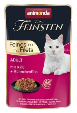 Animonda vom Feinsten Cat Adult Cielęcina + filet z kurczaka saszetka 85g