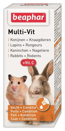 BEAPHAR MULTI-VIT WITAMINY DLA GRYZONI 20ml