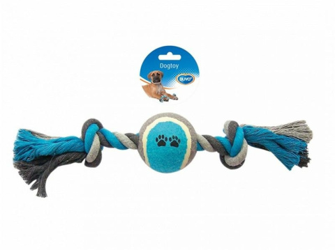 DUVO+ ZABAWKA SZNUR 2 WĘZŁY+PIŁKA 40cm