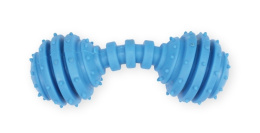 PET NOVA TPR DUMBBELL BLUE 12cm