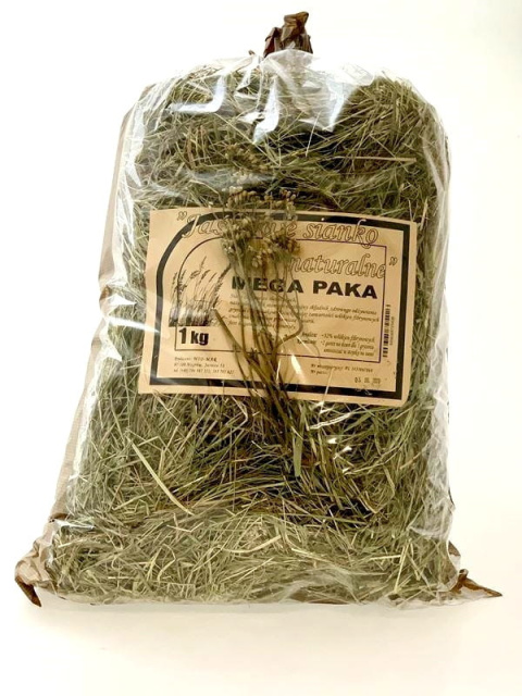 SIANKO JAŚKOWE MEGA PAKA NATURALNE 1 kg SIANKO JAŚKOWE MEGA PAKA NATURALNE 1 kg
