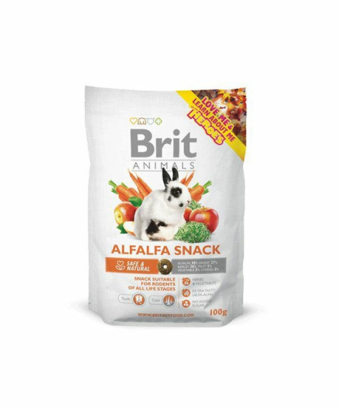 BRIT ANIMALS Przysmak dla gryzoni z lucerną 100g