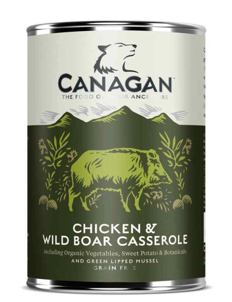 CANAGAN CHICKEN & WILD BOAR puszka 400g