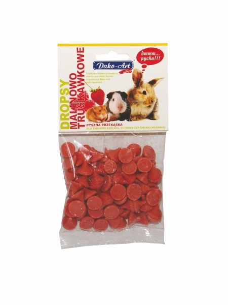 DAKO-ART Dropsy malinowo-truskawkowe 75g DAKO-ART Dropsy malinowo-truskawkowe 75g