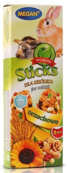 Megan Sticks dla królika orzechowe 2szt