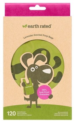 Reklamówki Earth Rated lawendowe 120szt