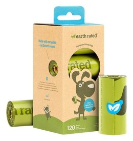 Woreczki Earth Rated ECO 8 x 15szt woreczków bezzapachowych - do zbierania odchodów