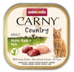 Animonda Carny Country Adult Kurczak, Cielęcina i Sarnina tacka 100g