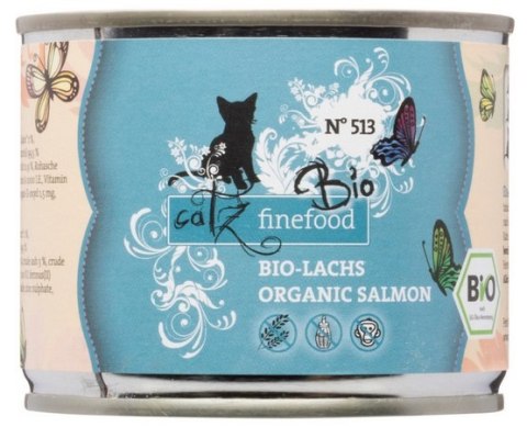 Catz Finefood Bio N.513 Łosoś puszka 200g Catz Finefood Bio N.513 Łosoś puszka 200g