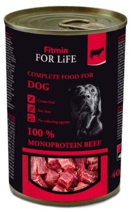 Fitmin Dog For Life Beef puszka 400g