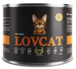 Lovcat Pure Turkey puszka 200g