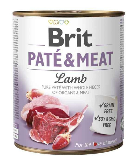 BRIT PATE&MEAT LAMB pszka 800g