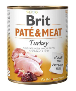 BRIT PATE&MEAT TURKEY puszka 800g