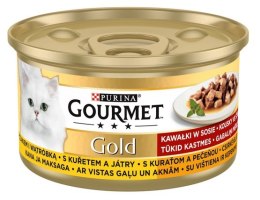 Gourmet Gold Kurczak i wątróbka w sosie 85g