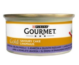 Gourmet Gold Savoury Cake z Jagnięciną i zieloną fasolą 85g