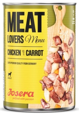 Josera Meat Lovers Menu Kurczak z marchewką puszka 400g