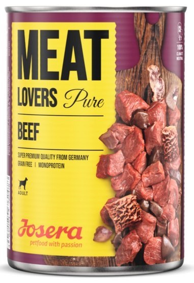 Josera Meat Lovers Pure Wołowina puszka 400g