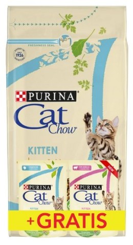 Purina Cat Chow Kitten z Kurczakiem 1,5kg + saszetki 2x85g gratis